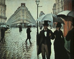 Репродукция картины "Париж. Дождливый день", Кайботт, 1876-1877