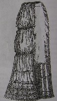 Нижняя юбка c турнюром, 1896 г.