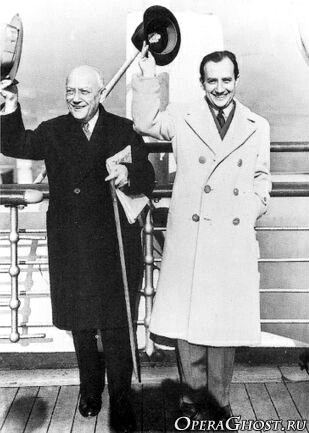 Carl Laemmle and Carl Laemmle Jr. sirca 1936